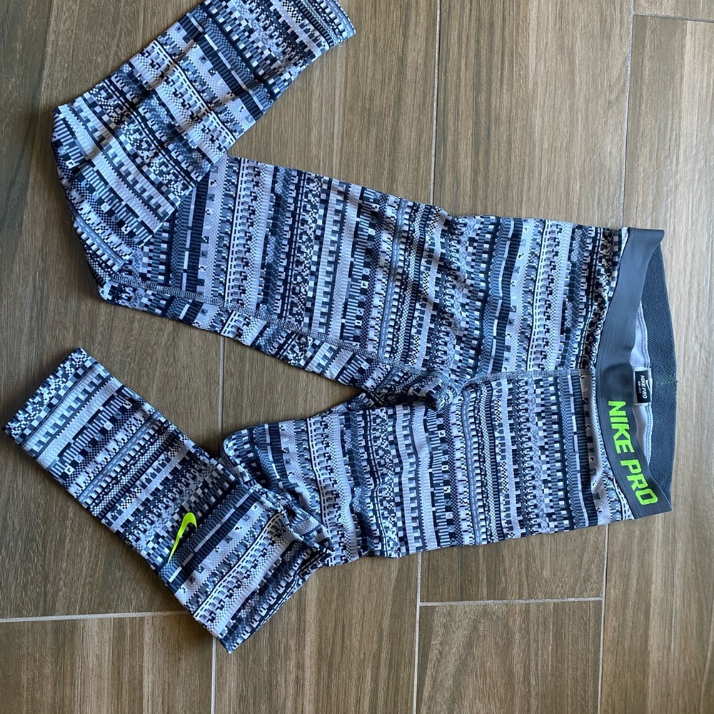 Nike pro dri-fit gray marl leggings